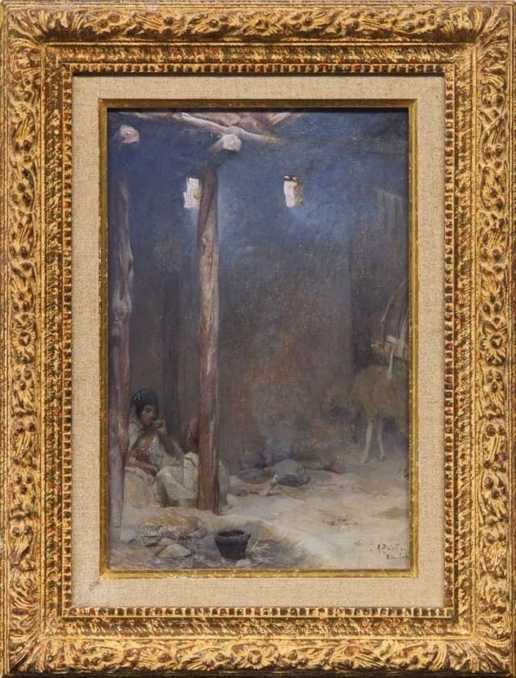 Interior Scene with Resting Figure